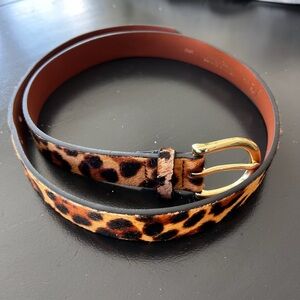J.Crew Leopard Belt